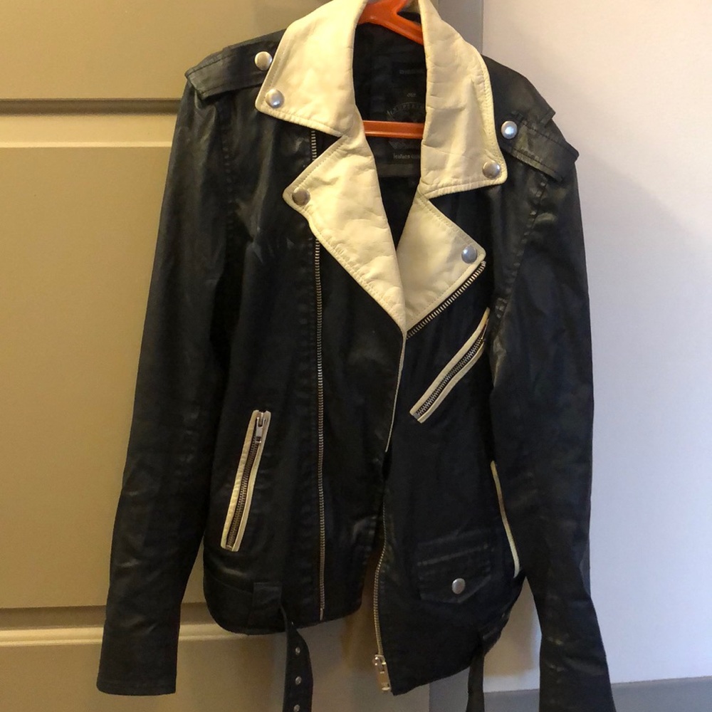 Diesel Leather Jacket Mens Small